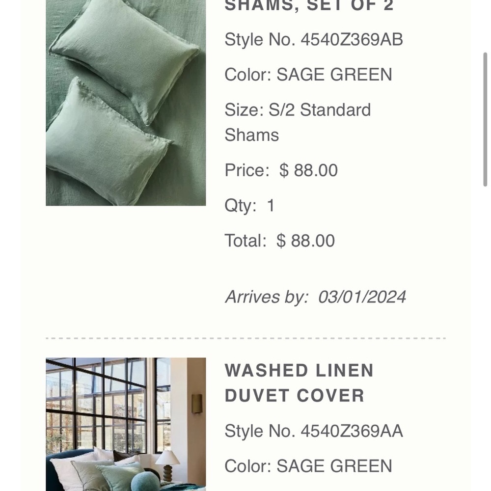 Looking for this linen duvet from Anthropologie.